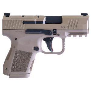 Canik MC9 9mm Luger 3.18in FDE Cerakote Pistol – 12+1 Rounds