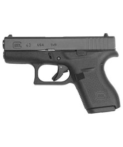 Glock 43 9mm Luger 3.41in Black Nitrite Pistol – 6+1 Rounds