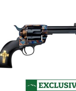 Pietta Great Western II The Hands of God 45 (Long) Colt 4.75in Blued Revolver – 6 Rounds