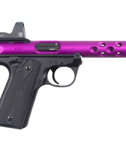 Ruger Mark IV 22/45 Lite 22 Long Rifle 4.4in Purple Anodized Pistol – 10+1 Rounds