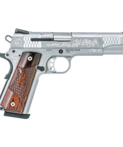 Smith & Wesson Engraved 1911 45 Auto (ACP) 5in Stainless Pistol – 8+1 Rounds