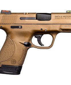 Smith & Wesson Shield 9mm Luger 3.1in Burnt Bronze Cerakote Pistol – 8+1 Rounds