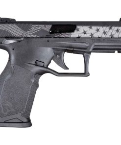 Taurus TX22 22 Long Rifle 4in Black Flag Engraven Pistol – 16+1 Rounds